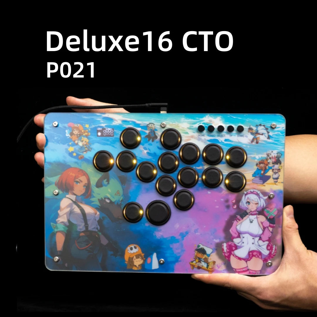 Panda Hitbox Deluxe Custom Panel Fighting Game Joystick Controller Arcade Fighting Stick For PS4/PS3/PC/Switch ゲームコントローラー