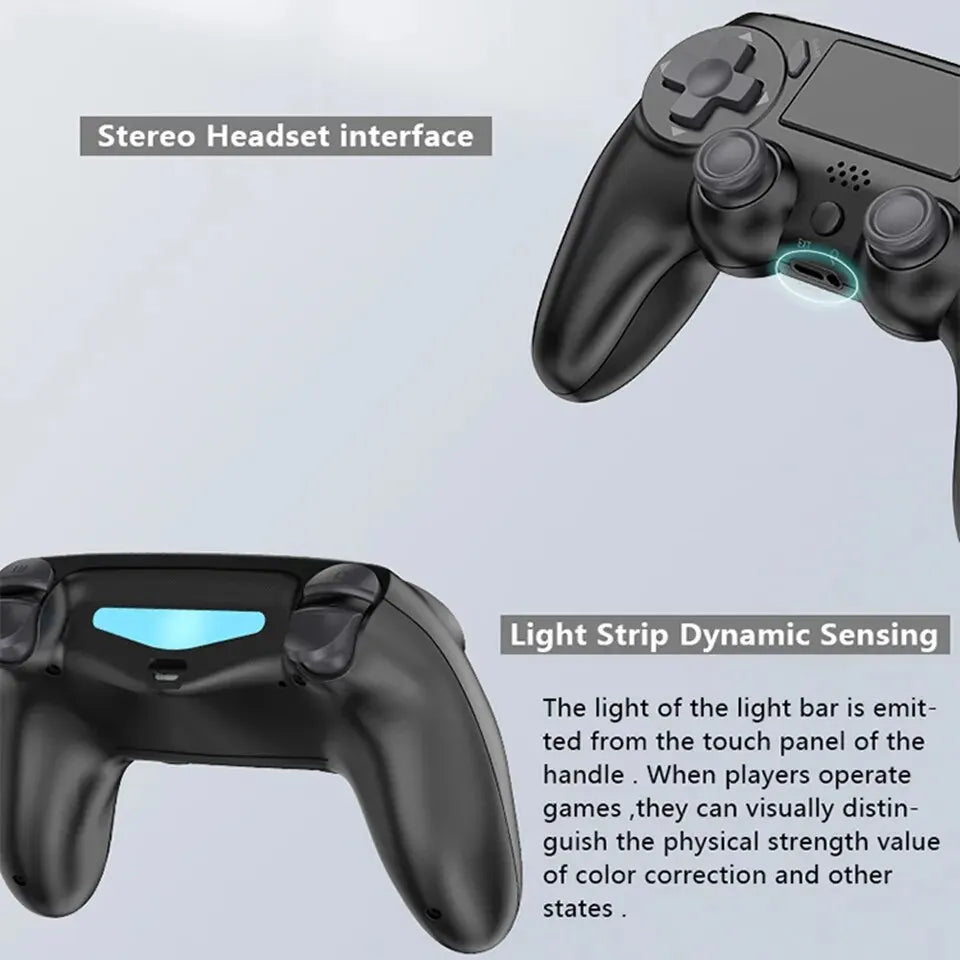 GAMINJA Wireless Gamepad with Six Axis Gyros Dual Vibration Game Controller For PS4 PS3 Game Console Windows 7 8 10 PC Joystick
