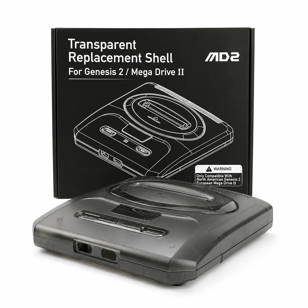 LinkRetro Mega Drive II / Genesis 2 Transparent Shell