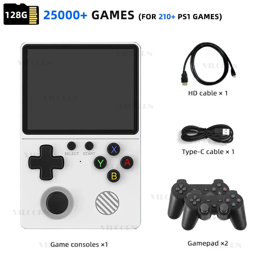 GB350 Handheld Game Console 3.5inch Portable Video Game Console 64G 128G For PS1/MAME/GameBoy Pocket Video Game Player HD Output