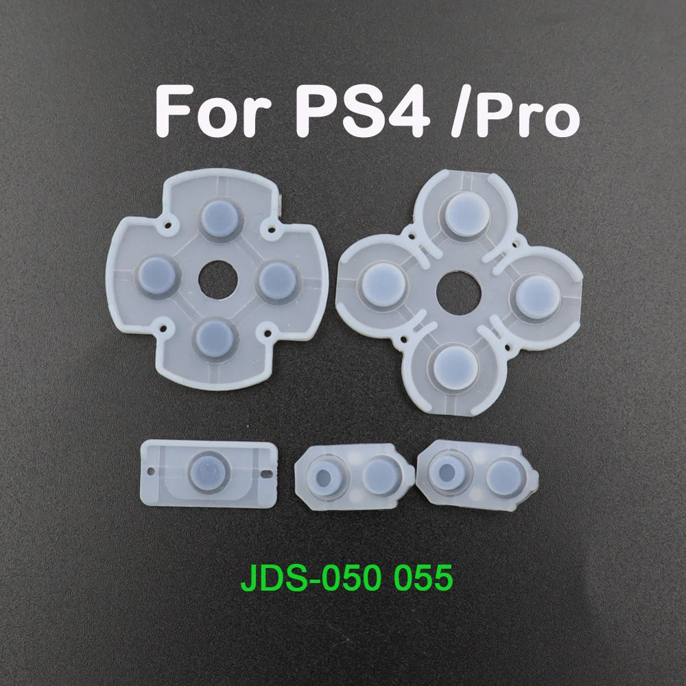 Conductive Rubber Button Pad Set for PS5 V1/V2/V3, PS4, PS3