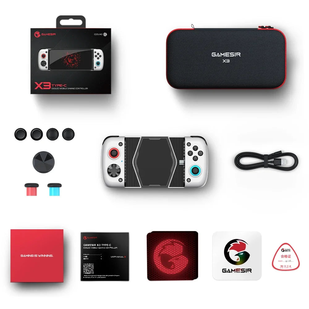 GameSir X3 Phone Gamepad with Cooling Fan for Cloud Gaming