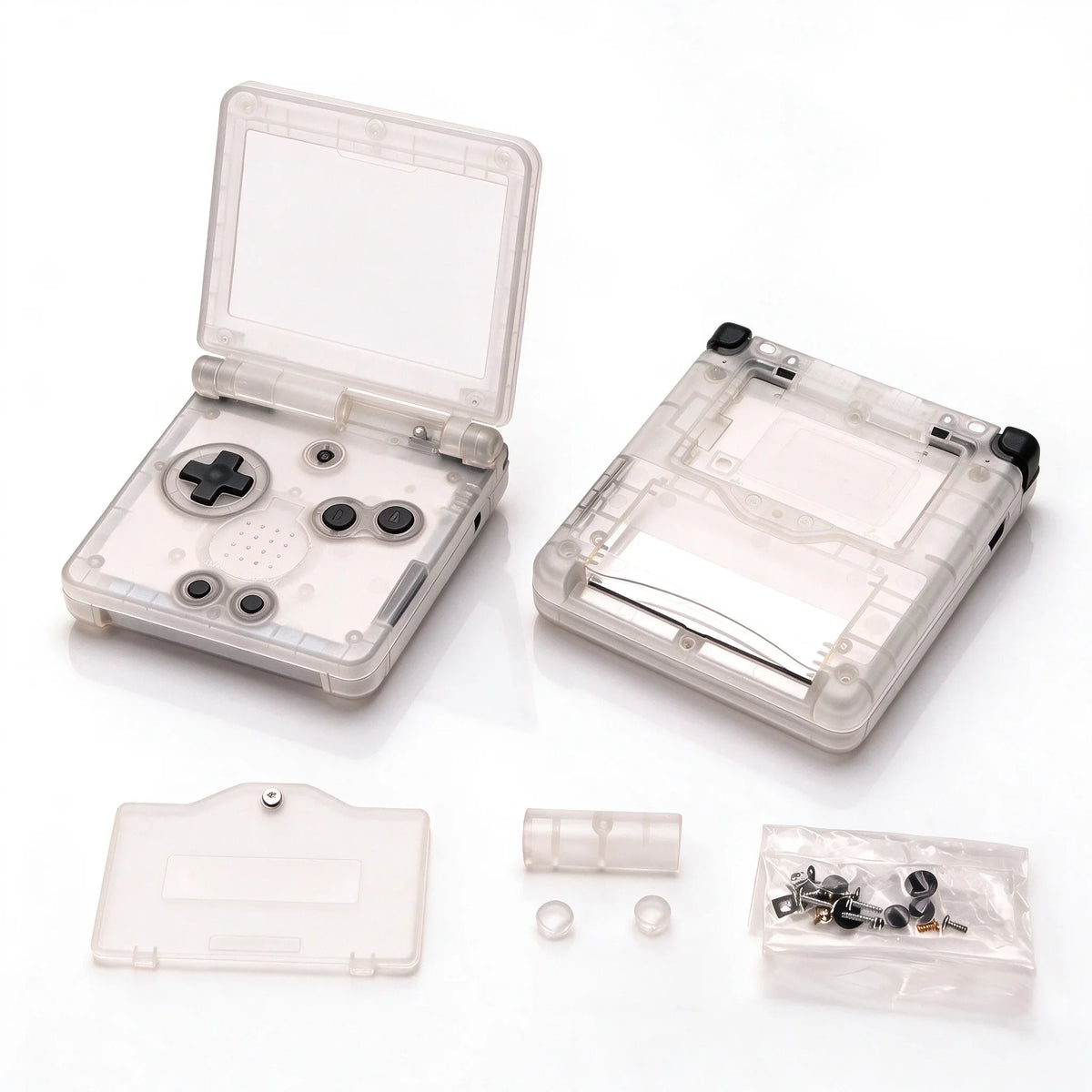 GBA SP Replacement Housing Shell, Solid & Clear Colors, DIY
