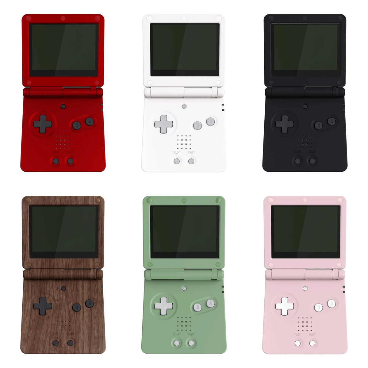 eXtremeRate Black Replacement Housing Shell for Gameboy Advance SP (GBA SP)