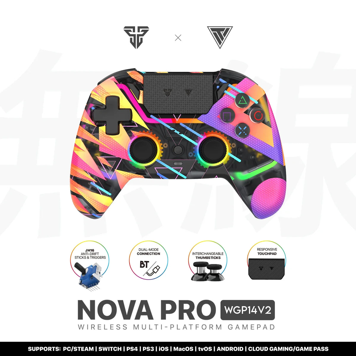 FANTECH NOVA PRO WGP14-V2 Bluetooth Gamepad with Hall Sticks