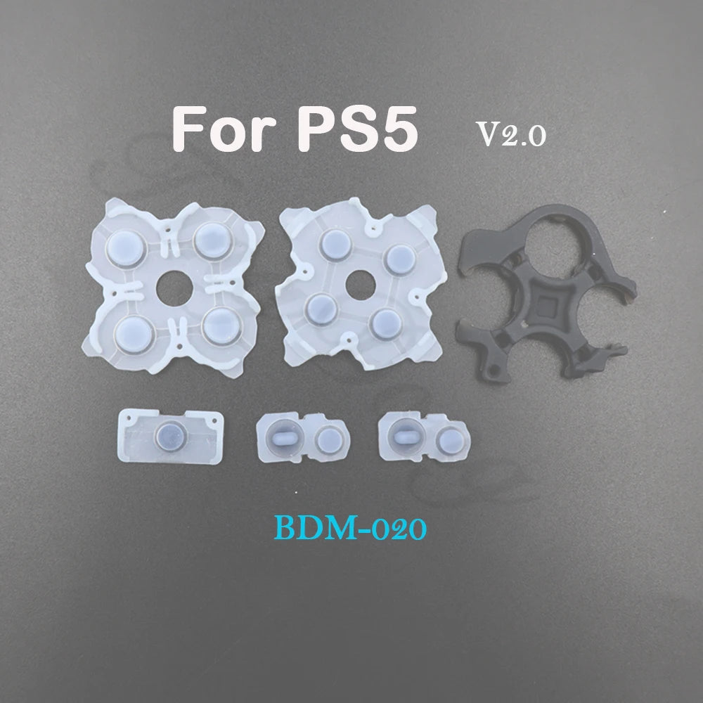 Conductive Rubber Button Pad Set for PS5 V1/V2/V3, PS4, PS3