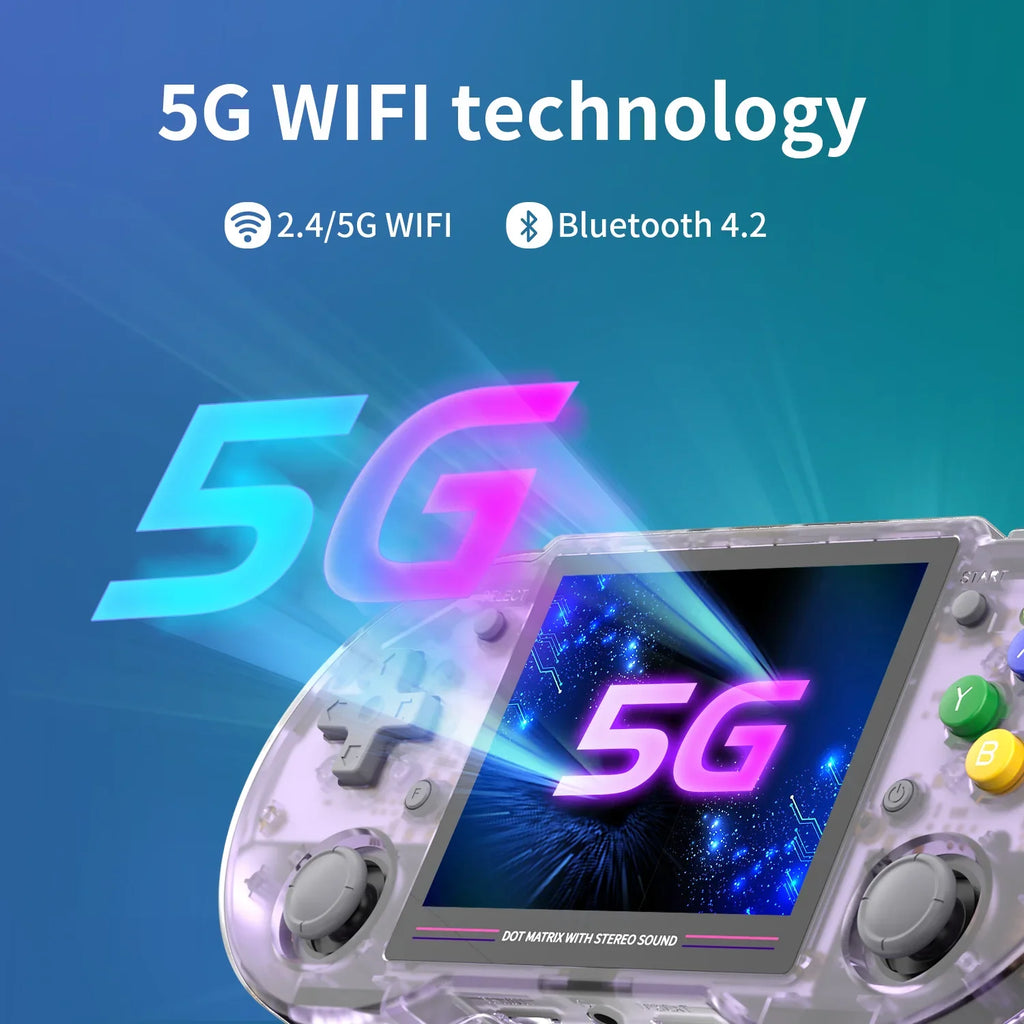 ANBERNIC RG353PS Retro Handheld Game Console 3.5'' IPS Screen Linux OS RK3566 64bit Game Player Built in 3500mAh Battery