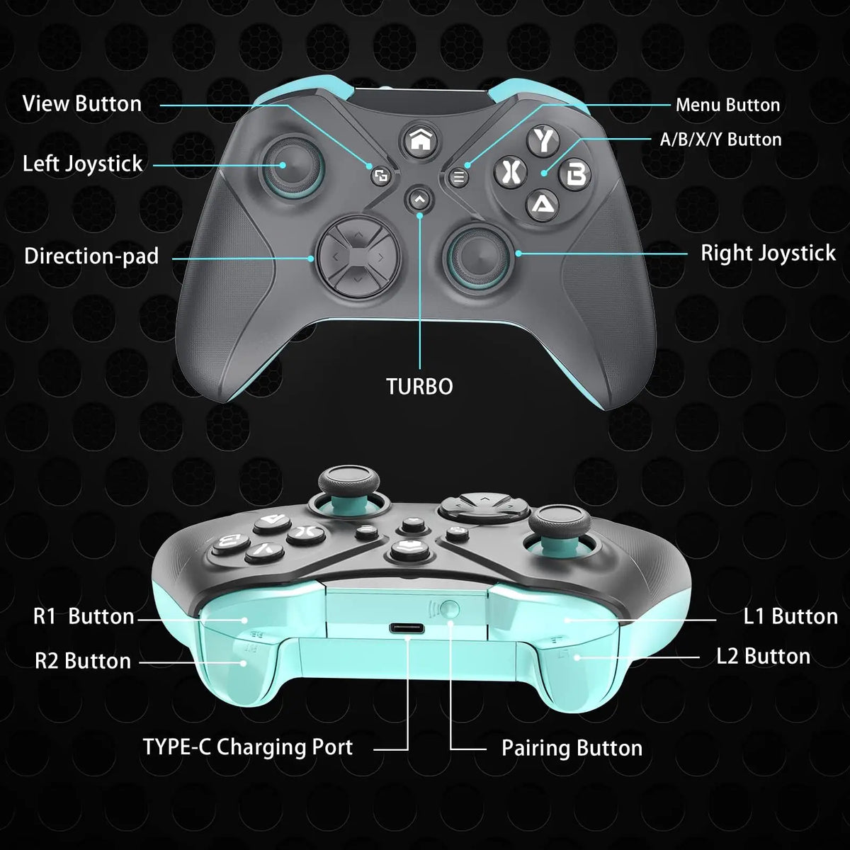 Bonadget Wireless Controller for Xbox One Series X/S PC Turbo