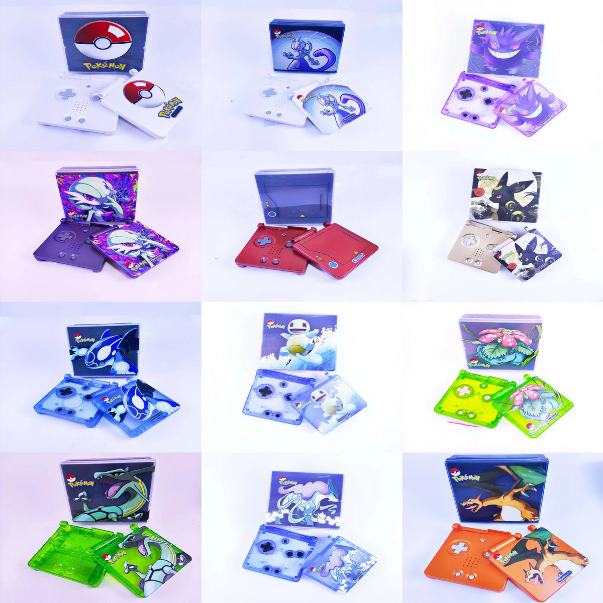 GBA SP Color Printed Replacement Shell, Creative DIY Housing