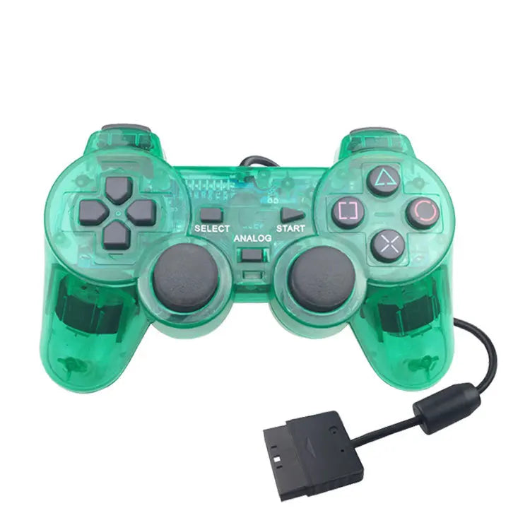 9 Colors Wired Gamepad for Sony PS2 Console, Dual Vibration