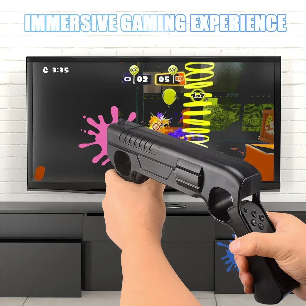 For Nintendo Switch / Switch OLED Hunting Games Grip Holder For Splatoon 3 Shooting Games Gun Controller