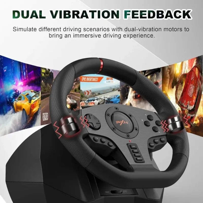 PXN V900 Racing Wheel with Pedals for PC PS4 PS3 Xbox Series X|S