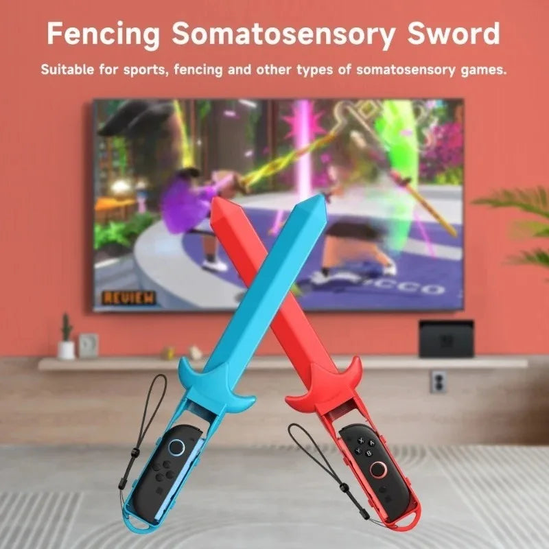 10-in-1 Family Pack with Tennis Rackets Adjustable Golf Clubs Swords for Nintendo Switch2 For Switch 2 Sports Accessories Bundle