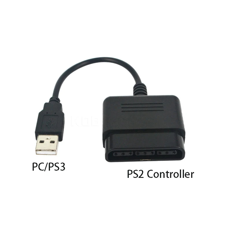 Gamepad Cable for PS2 Controller to PS3 and PC USB Adapter