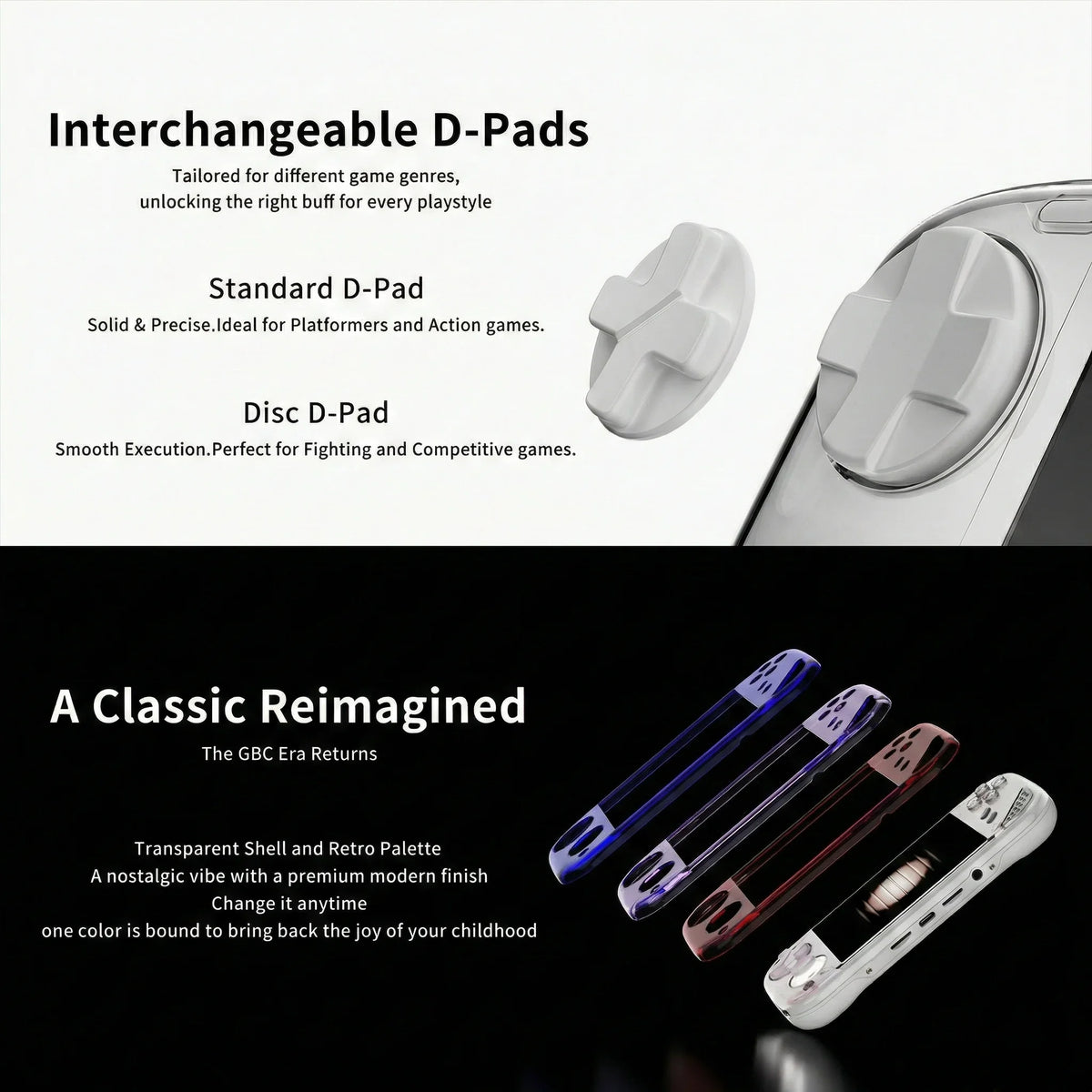 MINILOONG POCKET 1 Handheld Game Console 4'' IPS Screen HD Output Open Source Systems OTA Upgrades LOONG OS New Console POCKET1