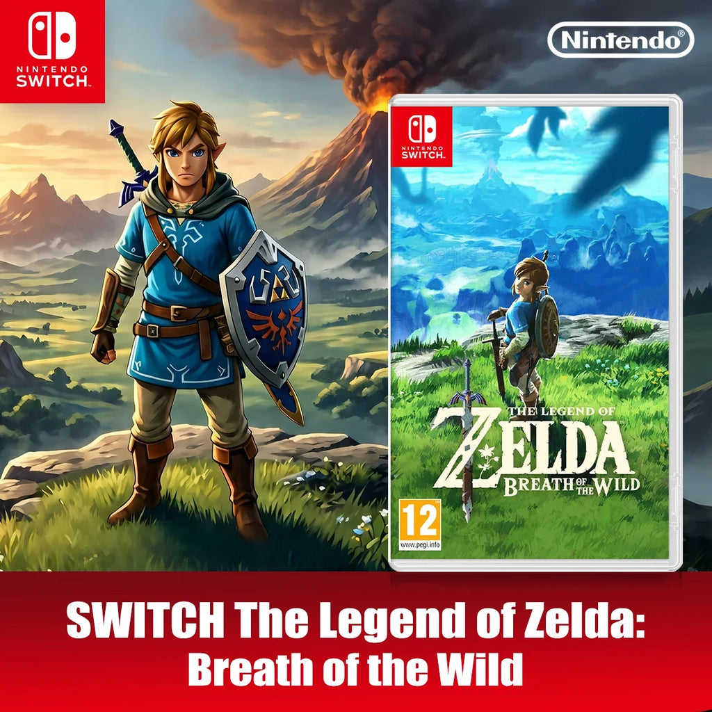 Nintendo Switch The Legend of Zelda: Breath of the Wild Game Cartridge PHYSICAL Nintendo Switch OLED Open World Action Adventure
