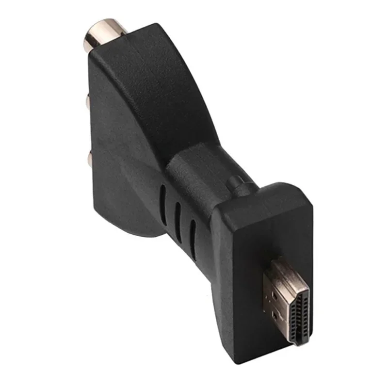 High Definition HDMI To 3RCA AV RCA Audio Video Converter Adapter Signal Transfer Connector For TV Game Player DVD Projector