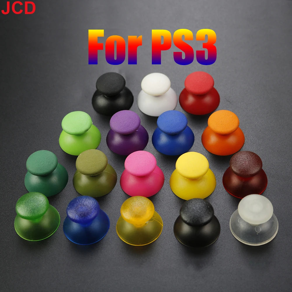 JCD 2pcs For PS3 Game Controller 3D Analog Joystick Stick Module Mushroom Cap Thumb Cover Replace Accessories