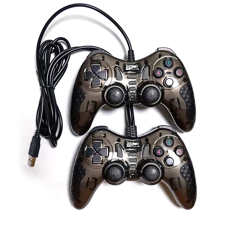 USB Wired Dual Vibration Controller for PC Windows and PS3