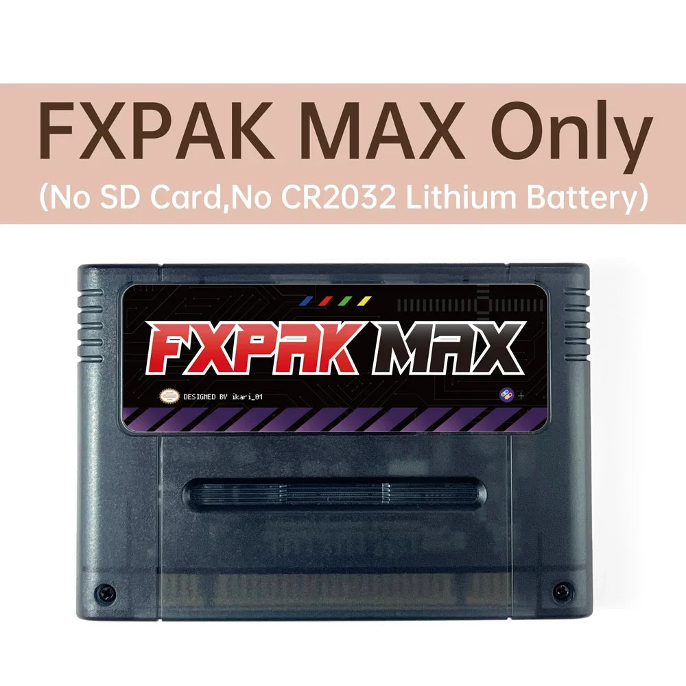 FXPAK PRO MAX Flash Cart for SNES and Super Famicom, NTSC/PAL