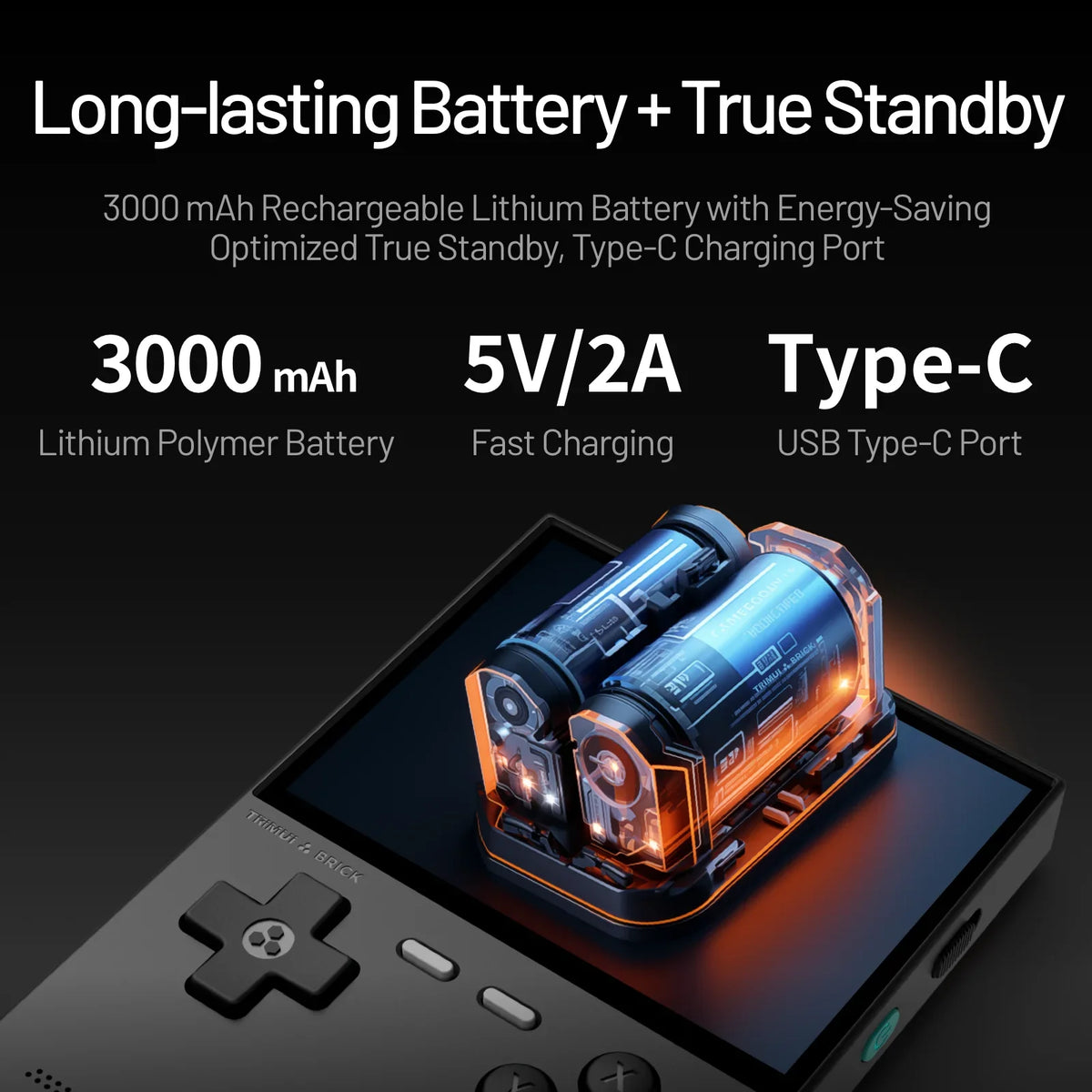 Trimui Brick Handheld Game Console 3.2-Inch IPS Linux Allwinner