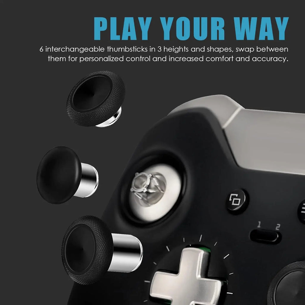 For Xbox Elite 1 Controller,6 in 1 Swap Magnetic Joysticks for Xbox One Elite Controller Series 1(Only Fit for Model 1698,NOT fo