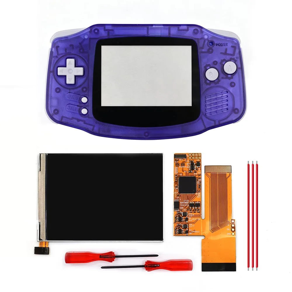 3.2 inch V2 IPS LCD Screen Backlight Backlit 10 Levels Brightnesss MOD For GameBoy Advance GBA Console