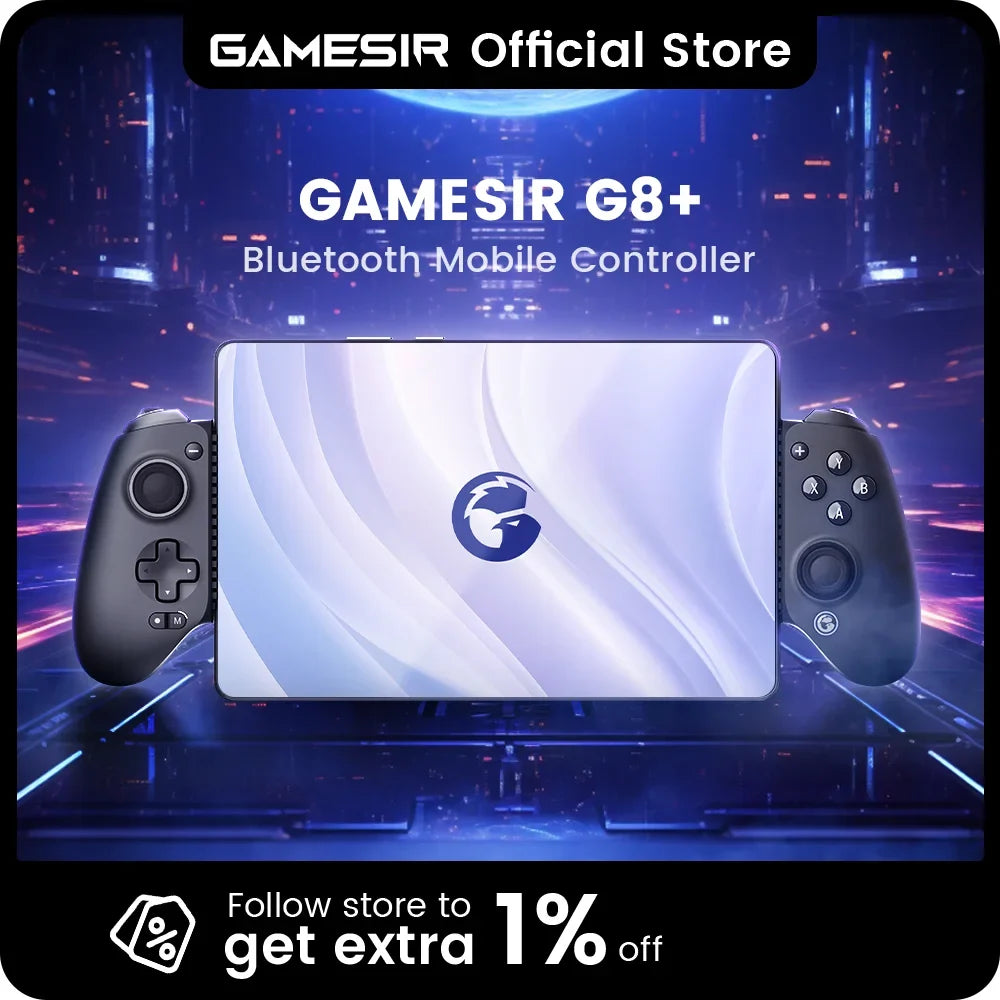 GameSir G8+ Bluetooth Gamepad Hall Effect Gaming Controller for Nintendo Switch 2, Android Phone, Tablets, iPhone, iPad, PC