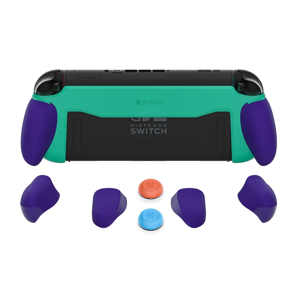 Ergonomic Silicone Grip for Nintendo Switch 2, Non-Slip Replaceable Grips with 3 Sizes, Designed for Handheld Gaming, Dock Compa