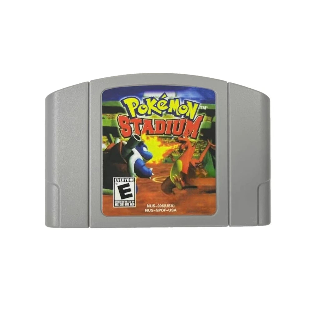 Pokémon Stadium 1 or 2 N64 Cartridge, US NTSC English Version