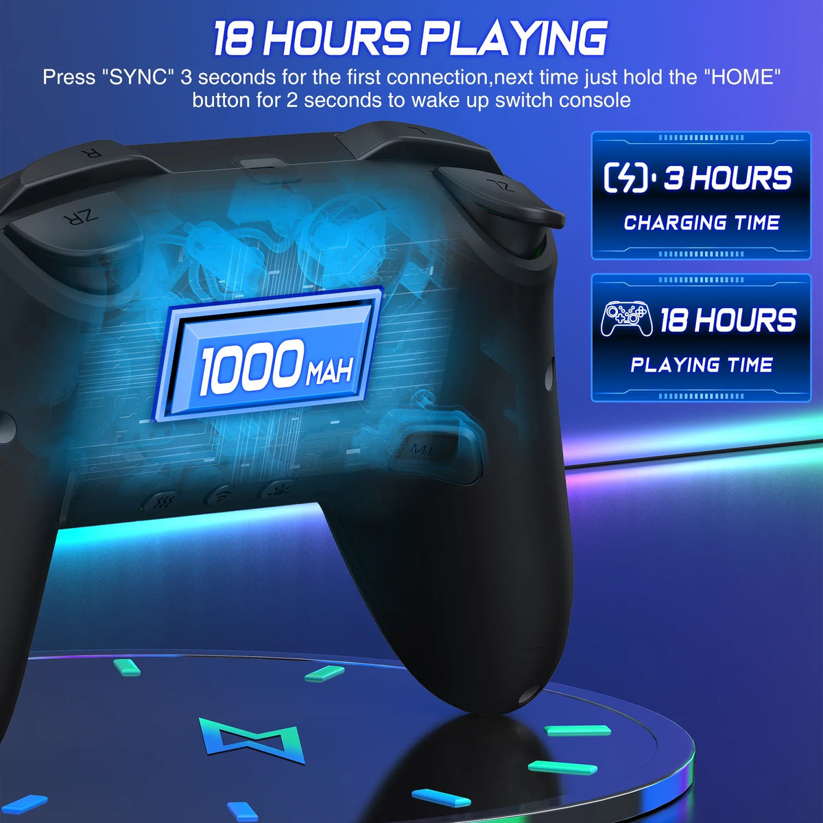 BEBONCOOL Q218 Wireless Controller for Switch OLED Lite PC