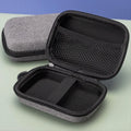 (A03R) Hard EVA Case for MIYOO MINI PLUS/R36S/R35S/RGB20S/XU10 for ANBERNIC RG35XX/RG35XX PLUS Protable Storage Bag Grey