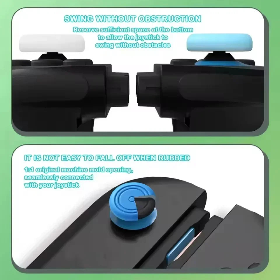 Nintendo Switch 2 Silicone Thumb Grip Caps, Transparent