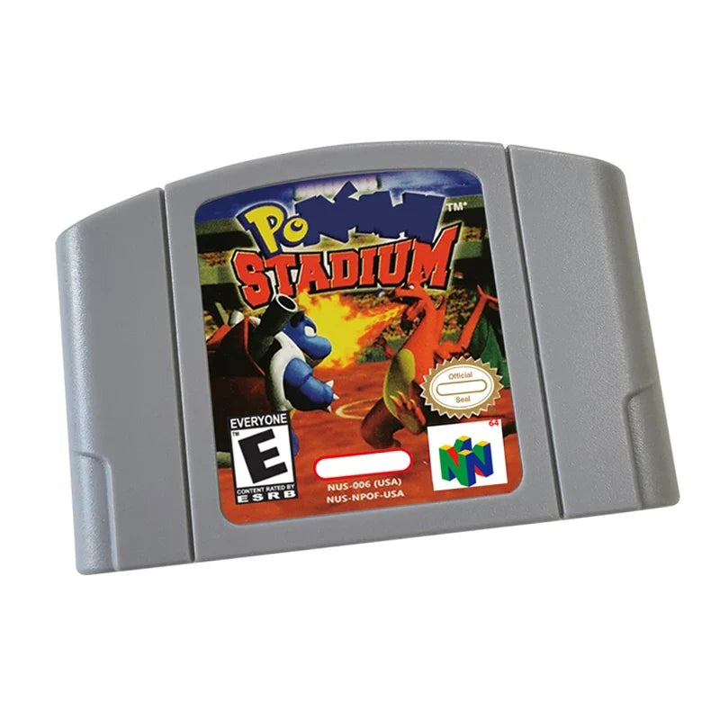 Pokemon Stadium N64 Reproduction Cartridge, US or EU Version