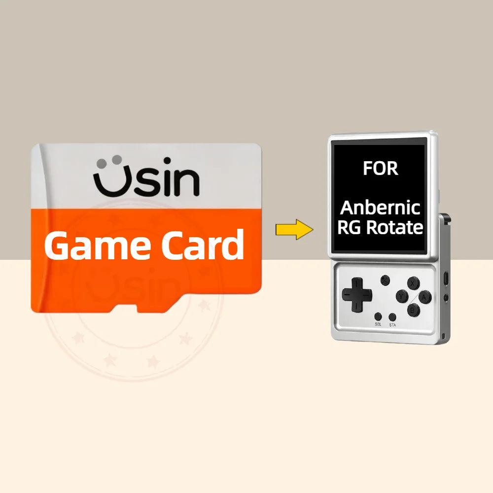 Game TF Card for Anbernic RG Rotate, PS1 PSP NDS DC SS, 64G-512G