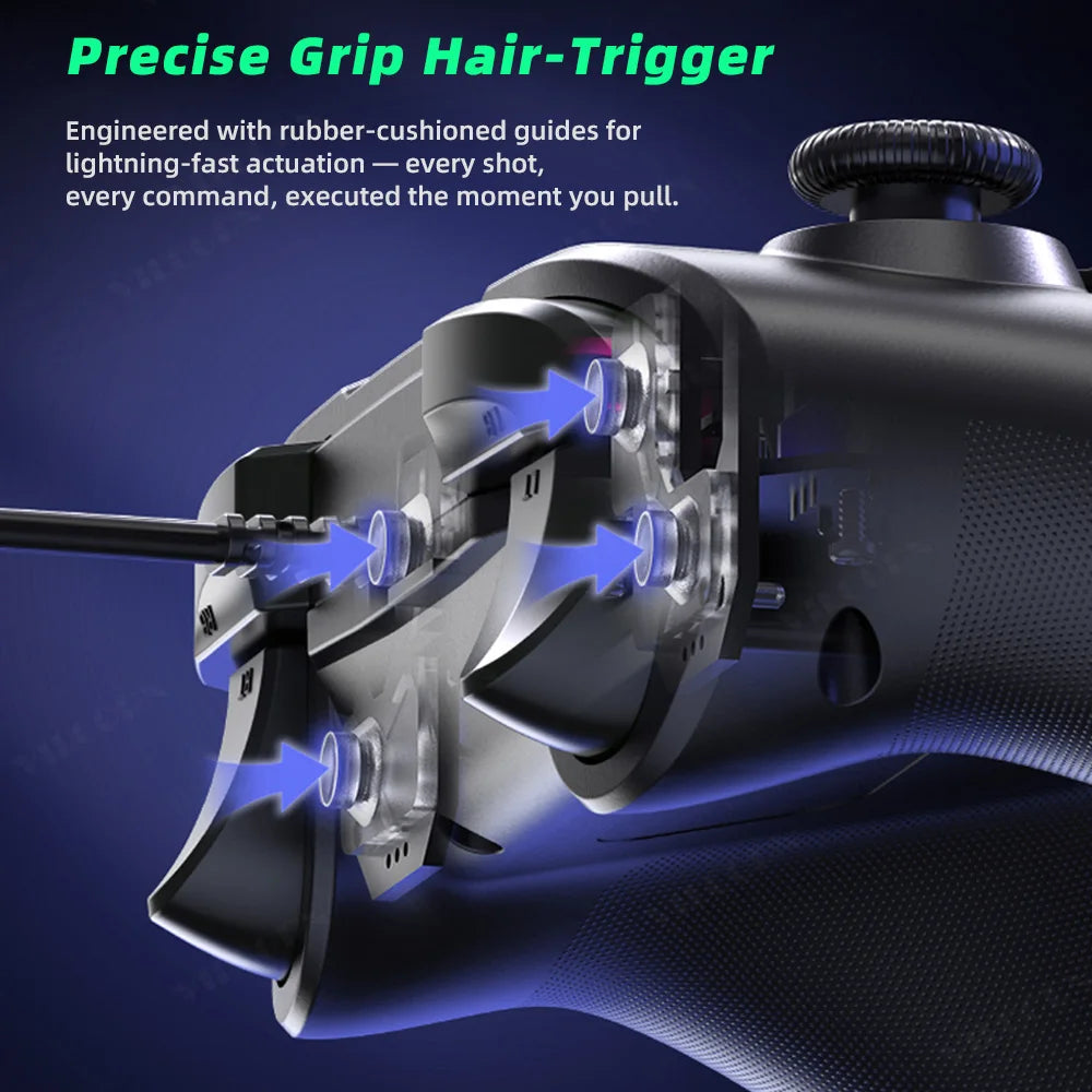 VILCORN Wired Gaming Controller for PC Gamepad Hall Joystick for PS3/PS4 Console Android Switch1/2 with Dual Vibration TURBO