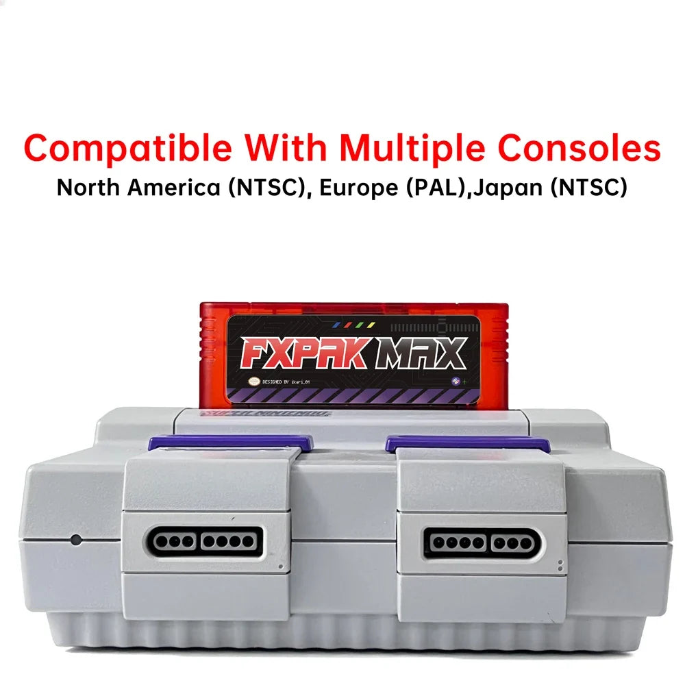 FXPAK PRO MAX Flash Cart for SNES and Super Famicom, NTSC/PAL