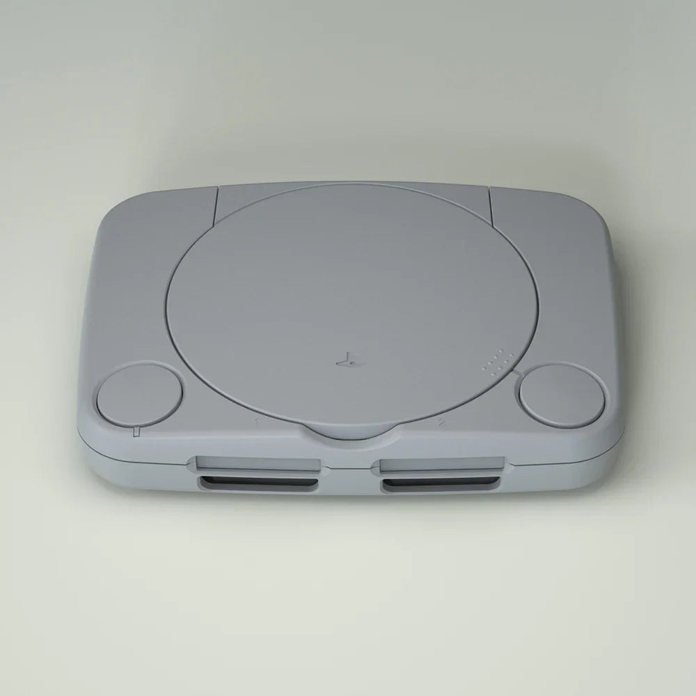 BitFunx Classic Grey ABS Replacement Shell Housing Case with Mounting Accessories For PS One Game Console