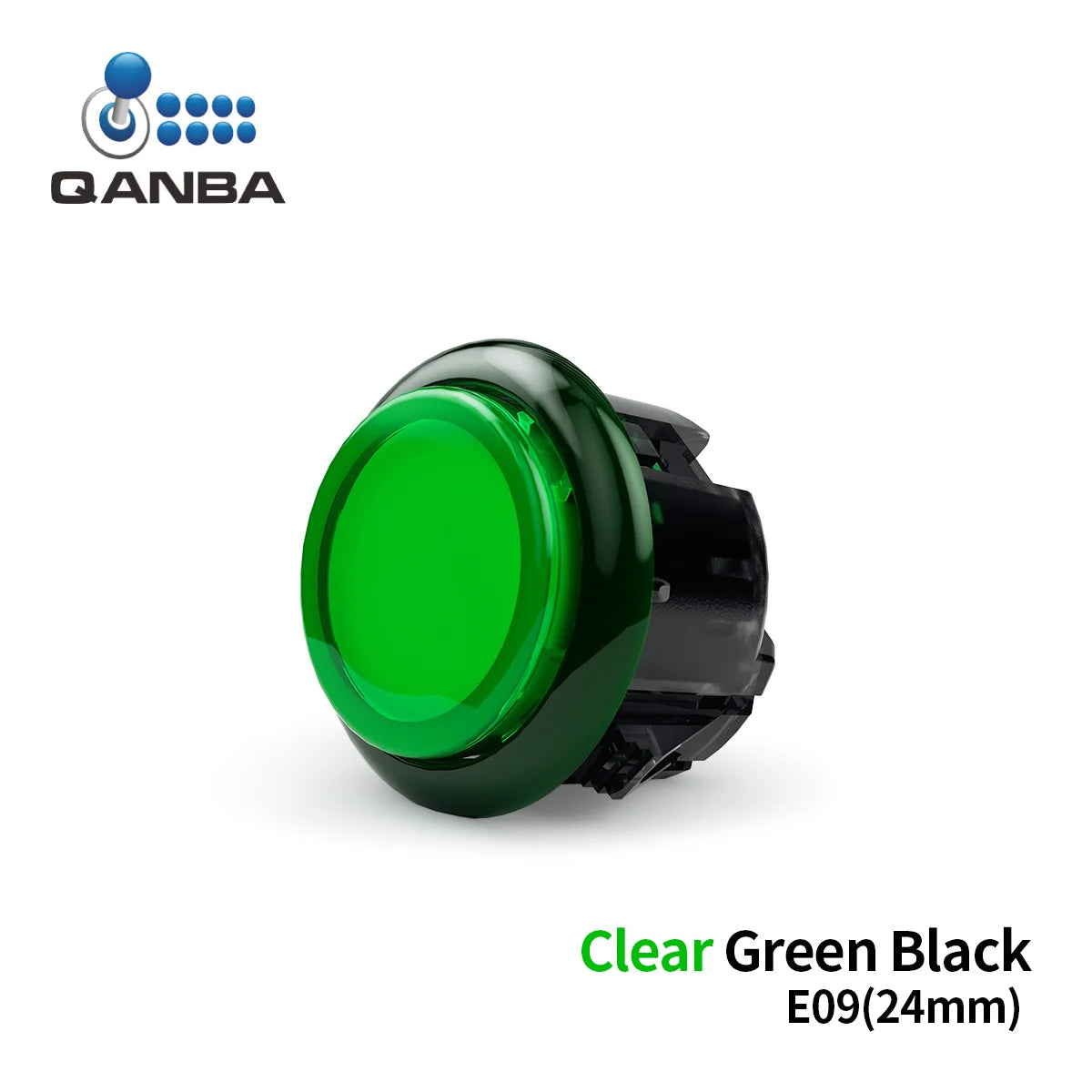 QANBA Gravity KS Silent Arcade Buttons, 30mm/24mm Snap-In
