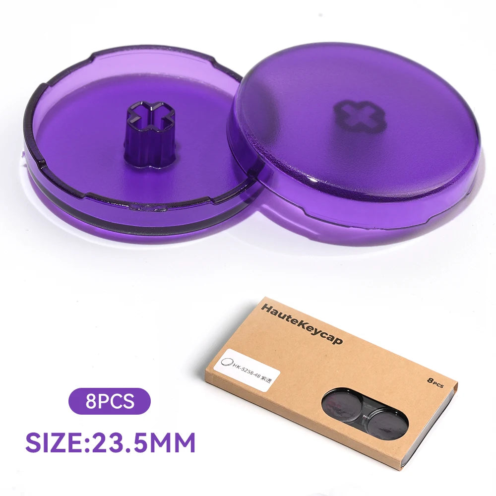 Haute42 23.5MM/25.8MM Hitbox Button Caps For Leverless Controller 8Pcs Cross Keycaps For Stickless Hitbox Controller Keycaps