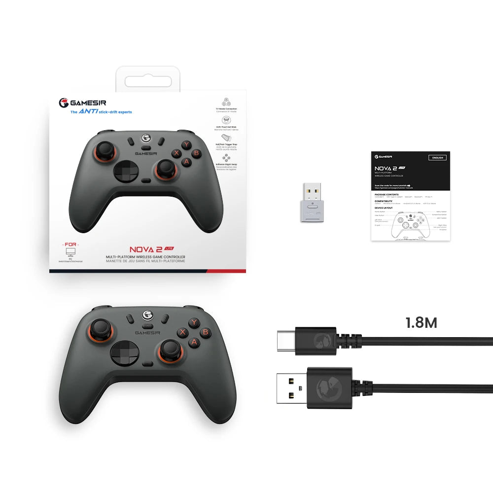GameSir Nova 2 Lite Hall Effect Wireless Controller for Switch PC