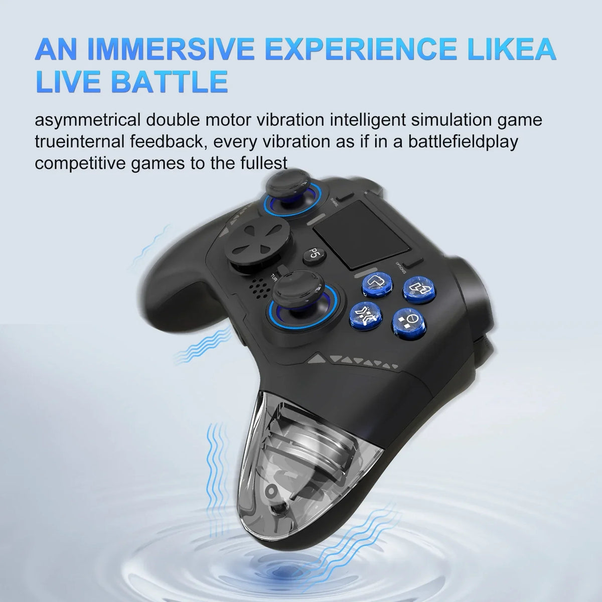 GAMINJA P516F Wired Controller for PS5 PC Android, Hall Stick