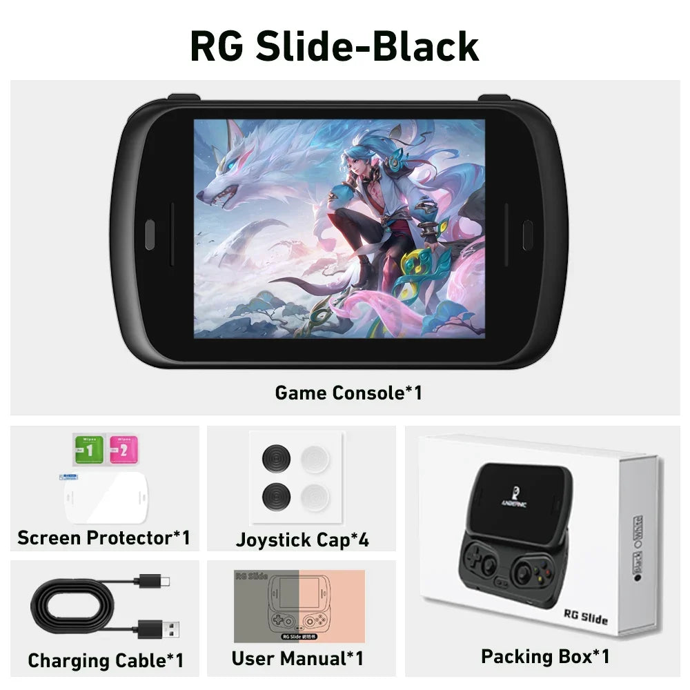 ANBERNIC RG Slide Handheld 4.7-inch LTPS In-Cell Display 1280*960 Screen Game Console Retro Video Game Player Android 13 5000mAh
