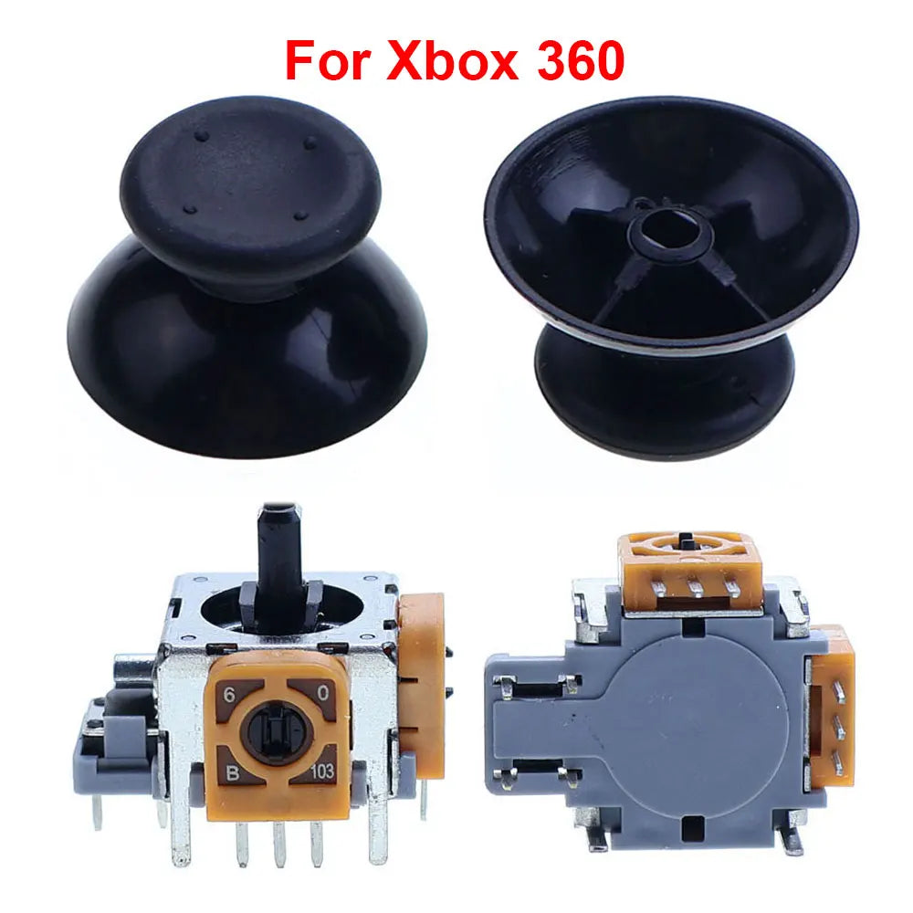 For PS2 PS3 PS4 Pro PS5 3D Analog Joystick Sensor Module Replacement For Switch Pro NGC Xbox 360 One Controller Thumb Stick Caps