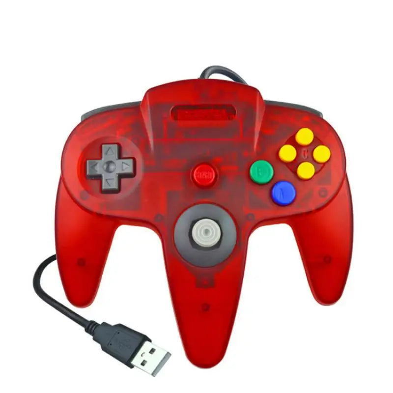USB Wired N64 Controller Gamepad for PC & Mac, Classic Joystick