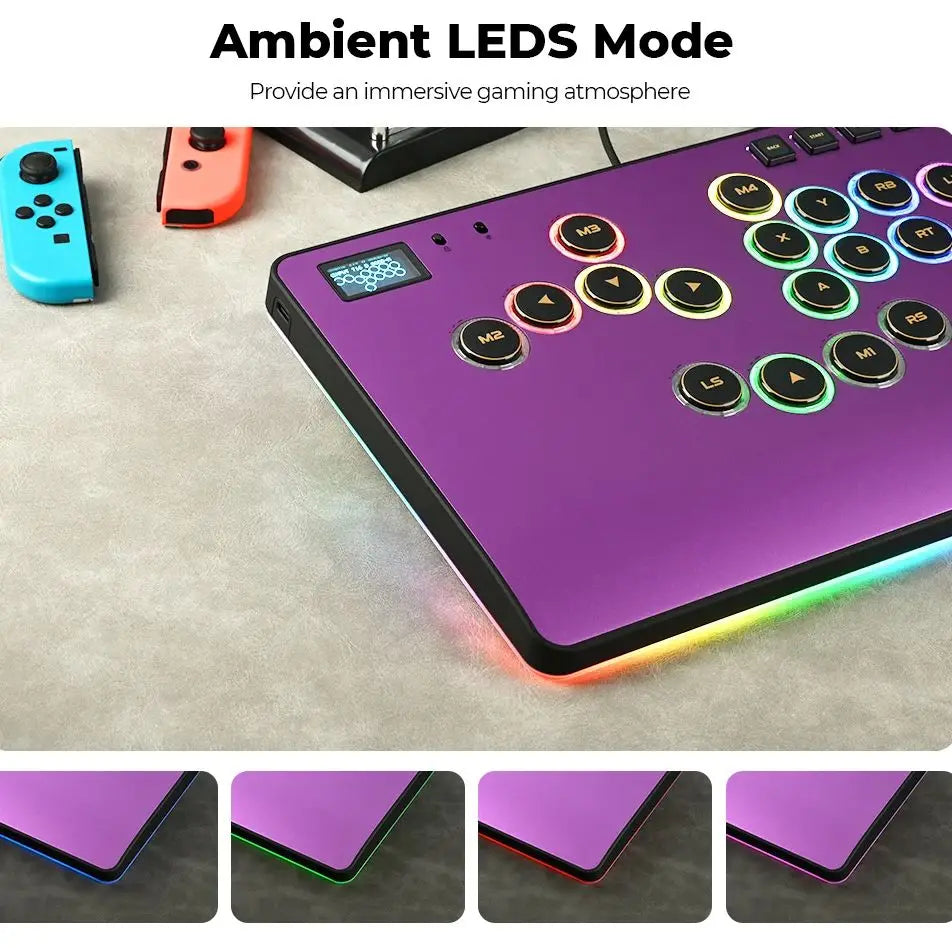 Haute42 C-AT Aluminum Alloy Magnetic Hitbox Leverless Controller Stickless Fightstick for PC/PS4/PS5 Stickless Hitbox Keyboard