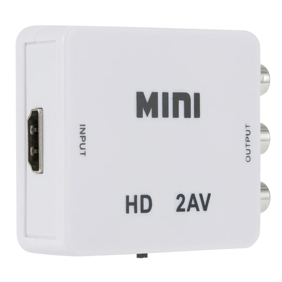 HDMI-compatible To AV or AV To HDMI-compatible RCA Adapter Converter Box 1080P RCA AV CVSB LR Video Composite AV Scaler Converter For Projector PC HDTV
