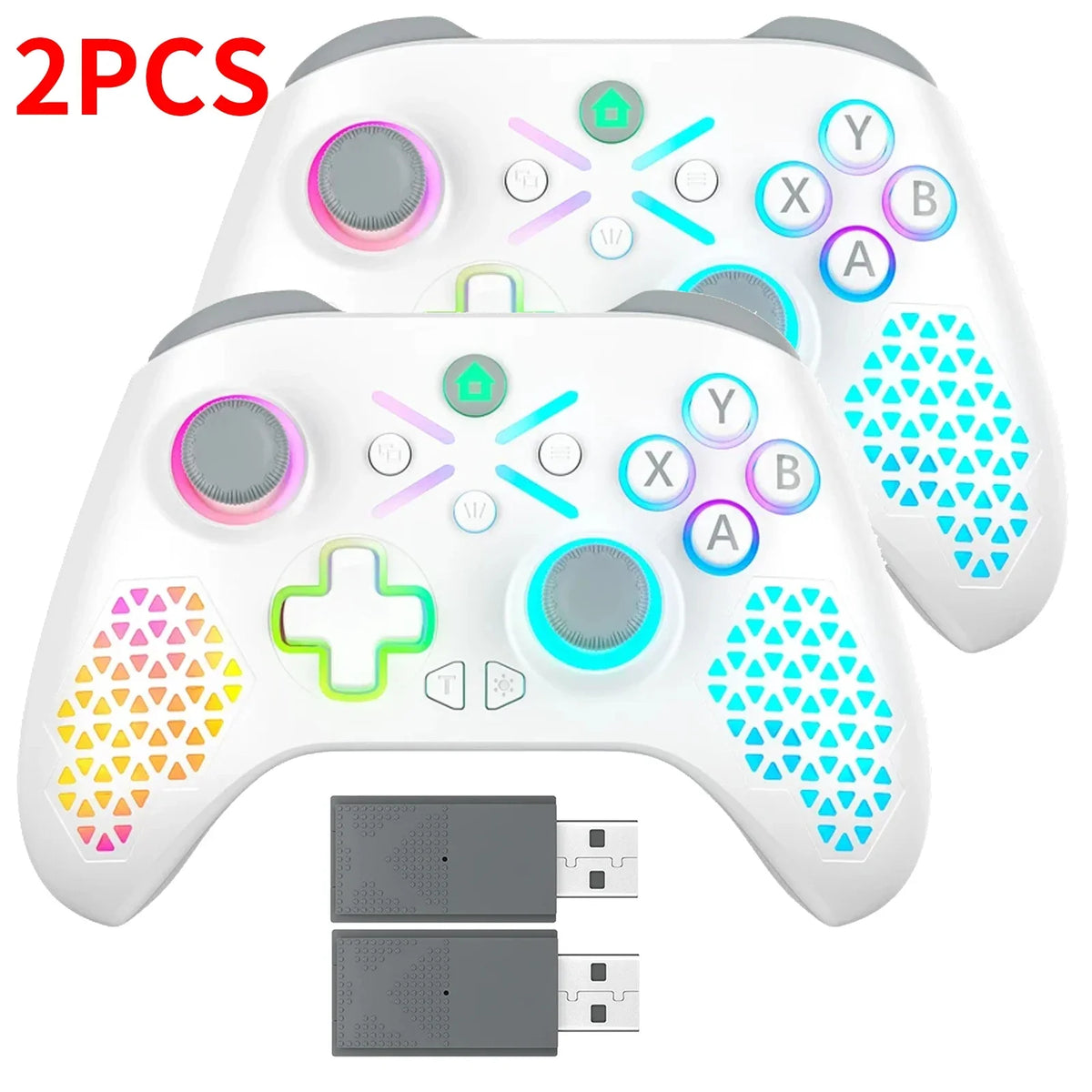 2.4G Wireless Gamepad for Xbox One, Series X/S & PC, RGB Hall