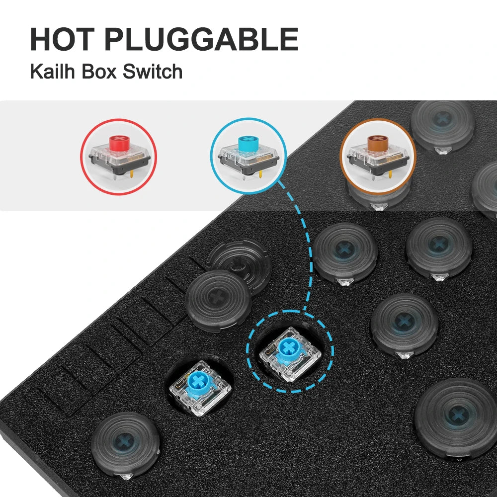 Flatbox Original Hitbox Controller GP2040-CE for PC, PS4, Switch