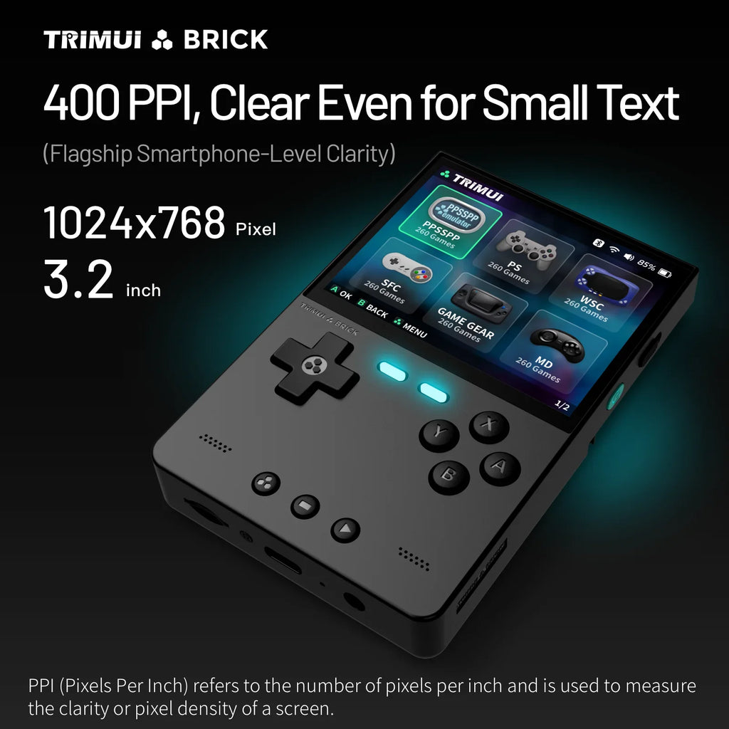 Trimui Brick Handheld Game Console 3.2-Inch IPS Linux Allwinner